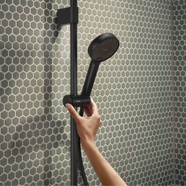Set de dus cu bara 65 cm Hansgrohe Activera Select S negru mat 2 functii EcoSmart picture - 4