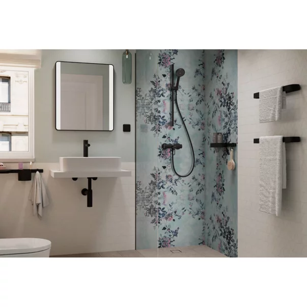 Set de dus cu bara 65 cm Hansgrohe Activera Select S negru mat 2 functii EcoSmart picture - 6