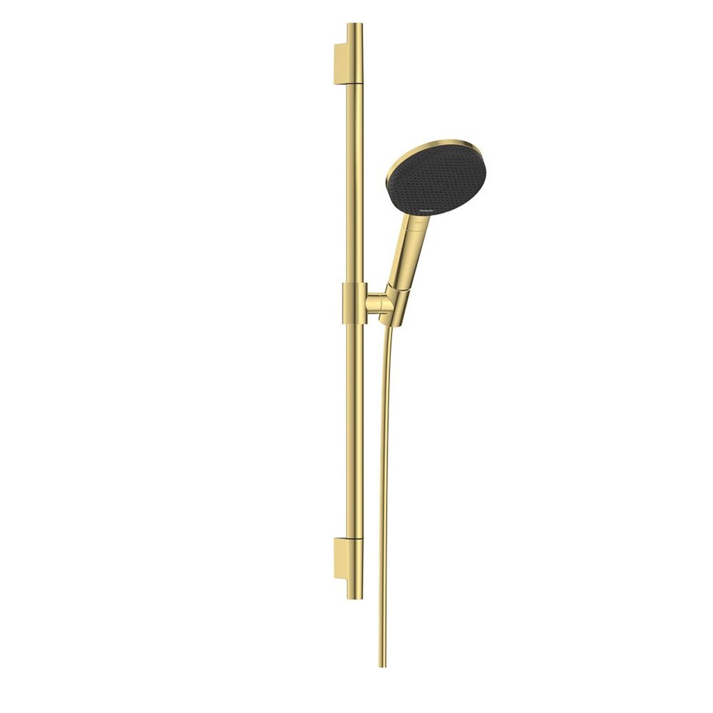Set de dus cu bara 65 cm Hansgrohe Raindance Alive Select S auriu lucios 3 functii EcoSmart