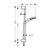 Set de dus cu bara 65 cm Hansgrohe Vernis Blend Vario crom lucios 2 functii picture - 8