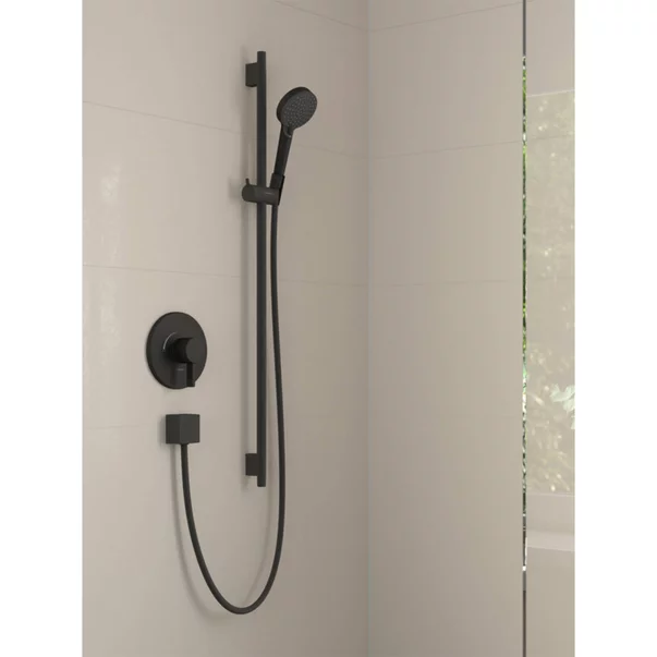 Set de dus cu bara 65 cm Hansgrohe Vernis Blend Vario finisaj negru mat 2 functii picture - 3