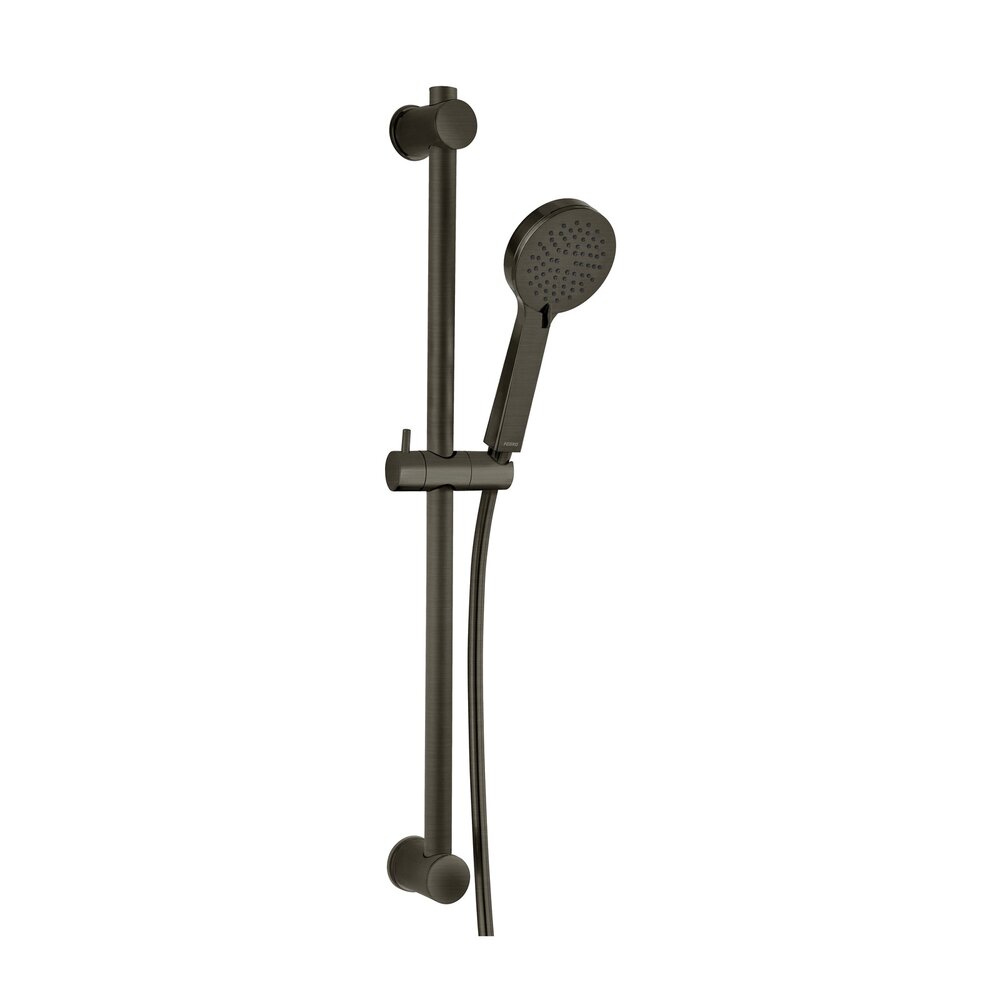 Set de dus cu bara 70 cm Ferro Rillo Gun Metal mat 3 functii