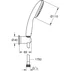 Set de dus cu porter Grohe Vitalio Start 100 crom lucios 1 tip de jet picture - 2