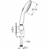 Set de dus cu porter Grohe Tempesta 110 crom 2 functii picture - 4