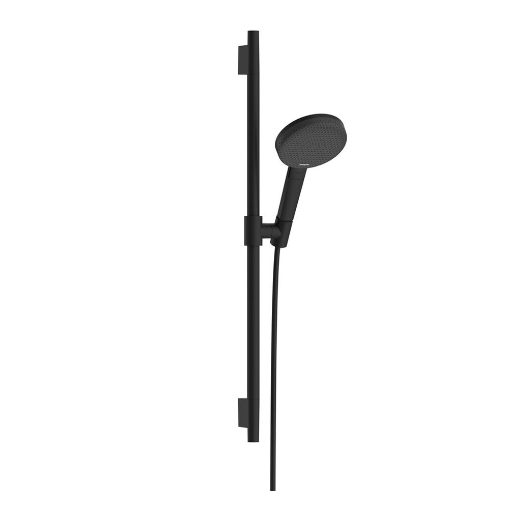 Set de dus cu bara 65 cm Hansgrohe Raindance Alive Select S negru mat 3 functii EcoSmart