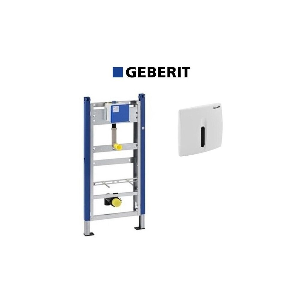 Set de instalare Geberit Prepack pentru pisoar cu senzor si clapeta alba alba