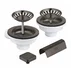 Set de scurgere cu ornament butoane pentru chiuveta dubla Grohe grafit mat 40999AL0 picture - 1