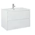 Set dulap baza alb mat si lavoar Roca Unik Claudia 80 cm picture - 1
