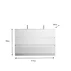 Set dulap baza si lavoar pe pardoseala alb LC Mobili Italia Start 122x86x47 cm picture - 4