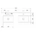 Set dulap baza si lavoar pe pardoseala alb LC Mobili Italia Start 122x86x47 cm picture - 5