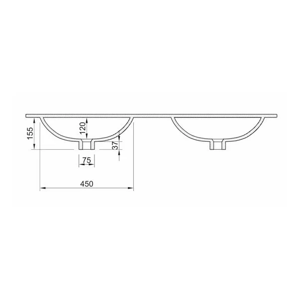 Set dulap baza si lavoar pe pardoseala alb LC Mobili Italia Start 122x86x47 cm picture - 6
