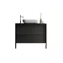 Set dulap baza si lavoar pe pardoseala negru LC Mobili Italia Steel 105x78x43 cm picture - 1