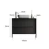 Set dulap baza si lavoar pe pardoseala negru LC Mobili Italia Steel 105x78x43 cm picture - 6
