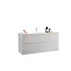 Set dulap baza si lavoar suspendat alb LC Mobili Italia Start 101x53x47 cm picture - 2