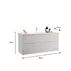 Set dulap baza si lavoar suspendat alb LC Mobili Italia Start 82x53x47 cm picture - 2