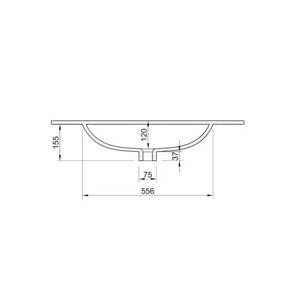 Set dulap baza si lavoar suspendat alb LC Mobili Italia Start 82x53x47 cm picture - 4
