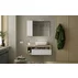 Set dulap baza si lavoar suspendat alb/maro LC Mobili Italia Hamburg 110x47x49 cm picture - 2