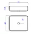 Set dulap baza si lavoar suspendat alb/maro LC Mobili Italia Hamburg 79x47x49 cm picture - 4