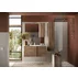 Set dulap baza si lavoar suspendat maro LC Mobili Italia Jupiter 101x53x47 cm picture - 2