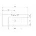 Set dulap baza si lavoar suspendat maro LC Mobili Italia Jupiter 101x53x47 cm picture - 4
