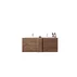 Set dulap baza si lavoar suspendat maro LC Mobili Italia Jupiter 122x53x47 cm picture - 1