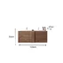 Set dulap baza si lavoar suspendat maro LC Mobili Italia Jupiter 122x53x47 cm picture - 3