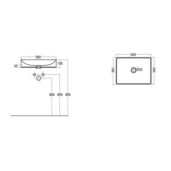 Set dulap baza suspendat alb si lavoar alb Drop Instinct 100 cm picture - 4