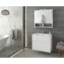 Set dulap baza suspendat alb si lavoar alb Drop Instinct 80 cm picture - 1
