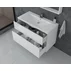 Set dulap baza suspendat alb si lavoar alb Drop Instinct 80 cm picture - 2