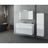Set dulap baza suspendat alb si lavoar alb Drop Luxus 100 cm picture - 1