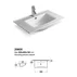 Set dulap baza suspendat alb si lavoar alb Drop Torino 60 cm picture - 2