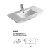 Set dulap baza suspendat alb si lavoar alb Drop Torino 90 cm picture - 2