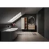 Set dulap baza suspendat KolpaSan Storia 2 sertare 80 cm finisaj acacia cu lavoar compozit Kerrock alb picture - 2