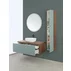Set dulap suspendat cu lavoar, oglinda si dulap tip coloana gri Feridras Amalfi 90 cm picture - 3