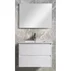 Set dulap suspendat Rune Glacial 80 cm, lavoar ceramic si oglinda LED antiaburire picture - 3