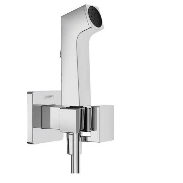 Set dus igienic cu corp ingropat Hansgrohe Bidette E EcoSmart 1 jet crom lucios picture - 2