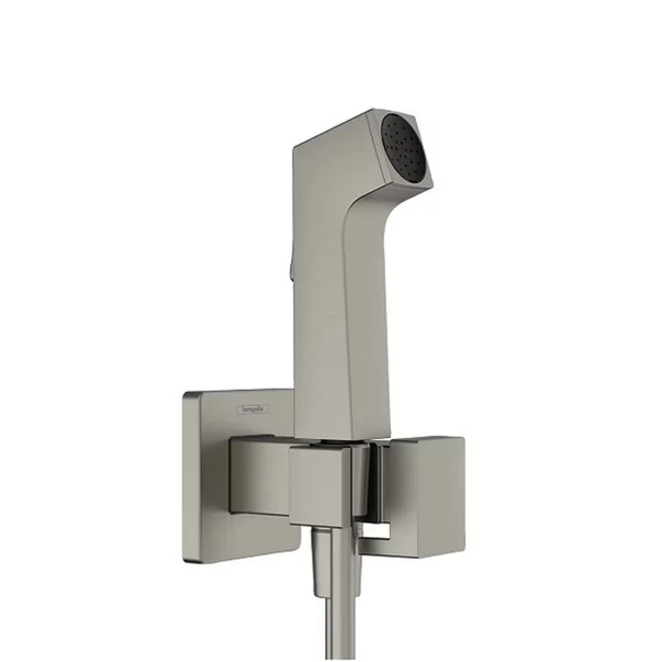Set dus igienic cu corp ingropat Hansgrohe Bidette E EcoSmart 1 jet negru-crom periat picture - 2