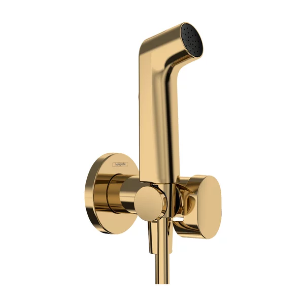 Set dus igienic cu corp ingropat Hansgrohe Bidette S EcoSmart 1 jet auriu lucios picture - 2