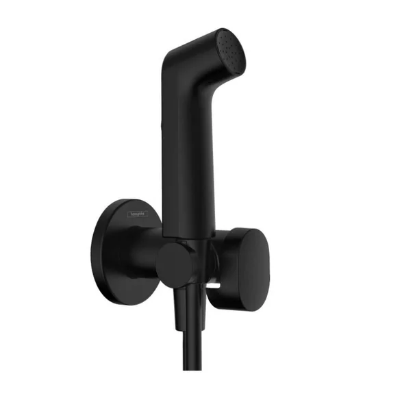 Set dus igienic cu corp ingropat Hansgrohe Bidette S EcoSmart 1 jet negru mat picture - 2