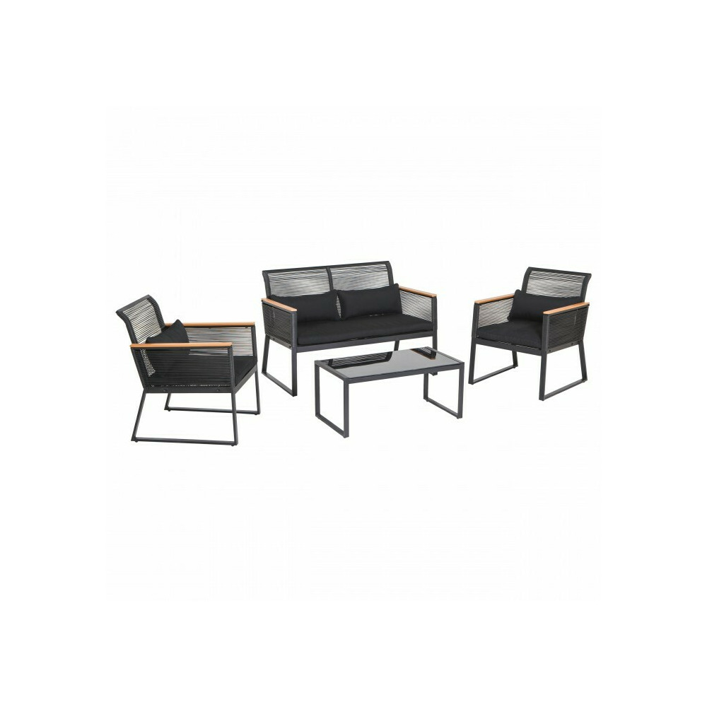 Set mobilier de gradina Mirpol Colon negru