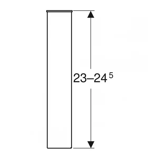 Set picioare pentru mobilier Geberit Modo reglabile 23-24.5 cm crom picture - 5