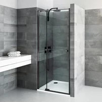 Set profile pentru usile de dus Roth Elegant Neo negru