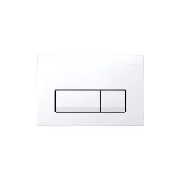 Set rezervor incastrat Geberit Duofix cu set de fixare, clapeta alba Delta51 plus vas WC Rune Ivaldi Grande alb cu capac slim softclose picture - 5