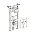 Set rezervor incastrat Geberit Duofix cu set de fixare, clapeta alba Delta51 plus vas WC Rune Jord alb cu capac slim softclose picture - 7