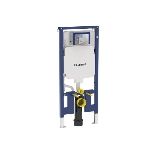 Set rezervor incastrat Geberit Duofix Sigma cu set de fixare, clapeta alba Sigma20 plus vas WC Rune Ivaldi alb cu capac slim softclose picture - 6