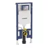 Set rezervor incastrat Geberit Duofix Sigma cu set de fixare, clapeta crom Sigma01 plus vas WC Rune Ivaldi alb cu capac slim softclose picture - 6