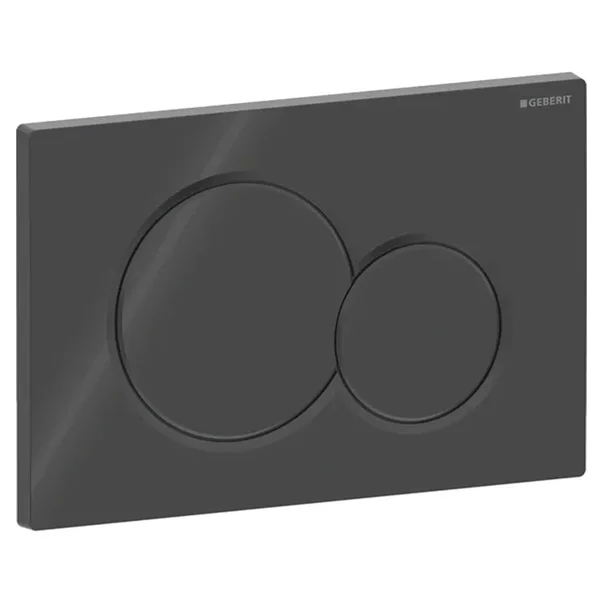 Set rezervor incastrat Geberit Duofix Sigma cu set fixare si clapeta Sigma01 negru lucios picture - 3