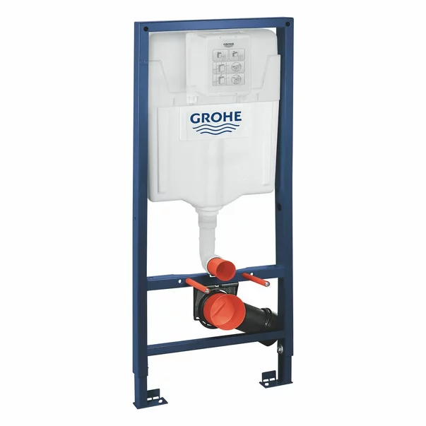 Set rezervor incastrat Grohe Rapid SL cu clapeta cromata Skate Air plus vas WC Rune Ivaldi Grande alb cu capac softclose picture - 6