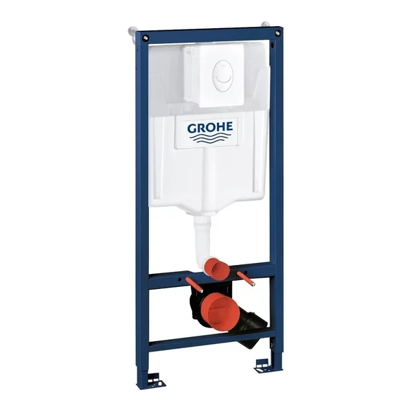 Set rezervor incastrat Grohe Rapid SL pentru vas WC cu clapeta alba Skate Air plus vas WC Rune Ivaldi Grande alb cu capac softclose picture - 3