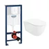 Set rezervor incastrat Grohe Rapid SL pentru vas WC cu clapeta alba Skate Air plus vas WC Rune Ivaldi Grande alb cu capac softclose picture - 1
